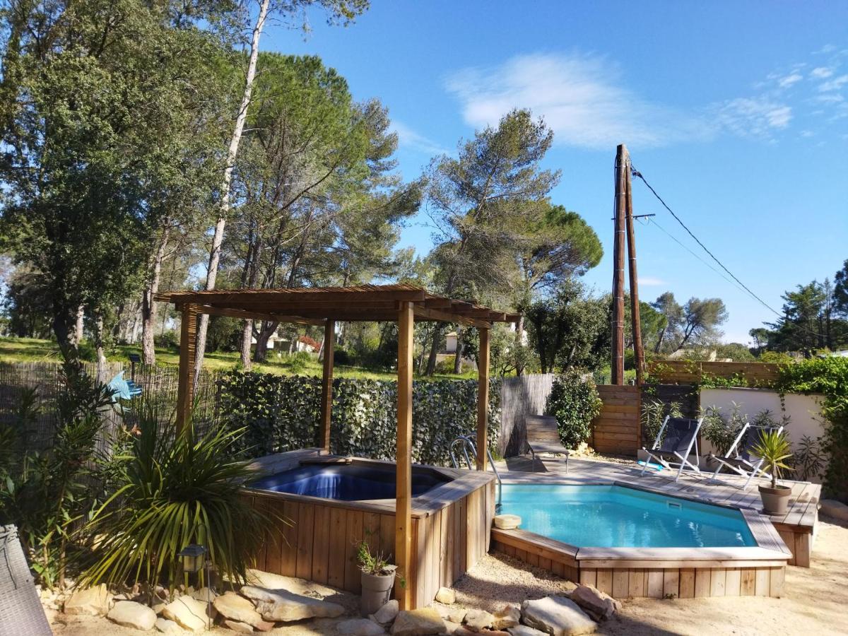 Maison 5 Personnes En Garrigue - Piscine-Spa Prive Langlade ภายนอก รูปภาพ
